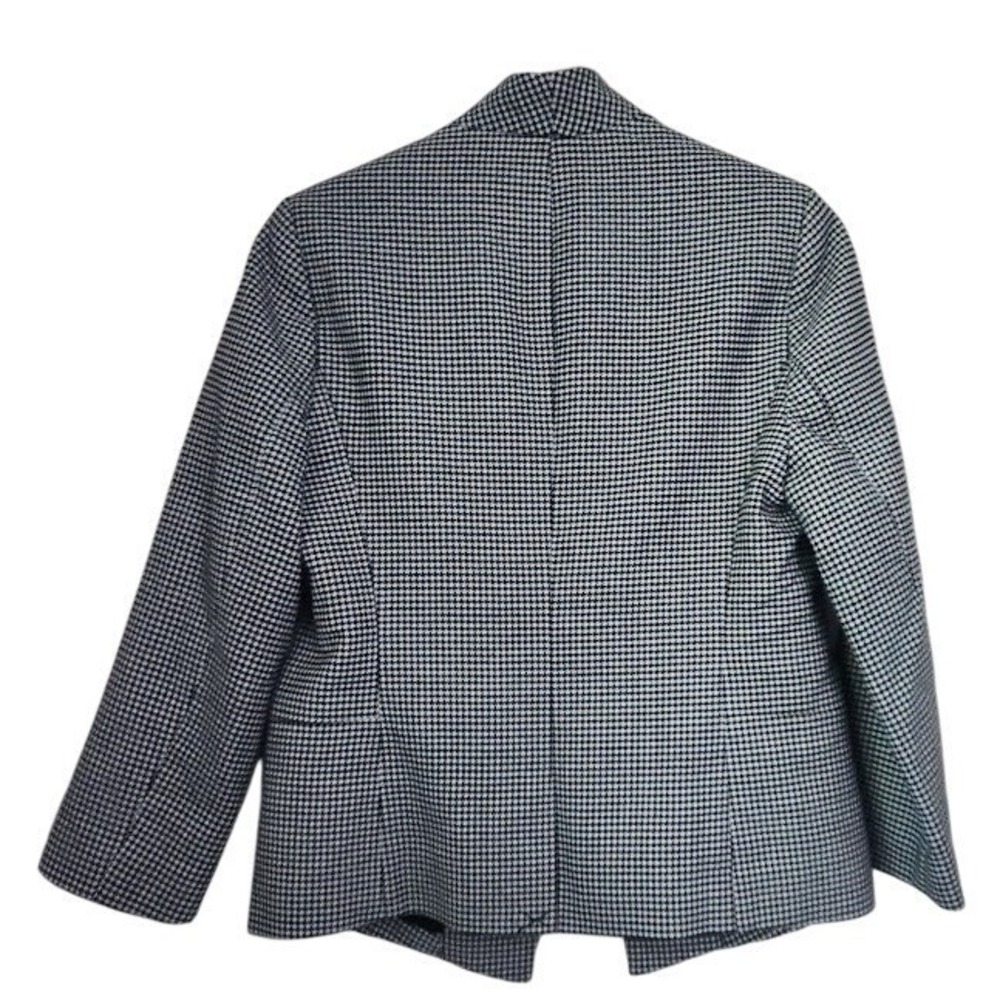 Women's‎ Black & White Houndstooth Jacket Blazer Women's Size S Open Front A25 - Picture 6 of 6